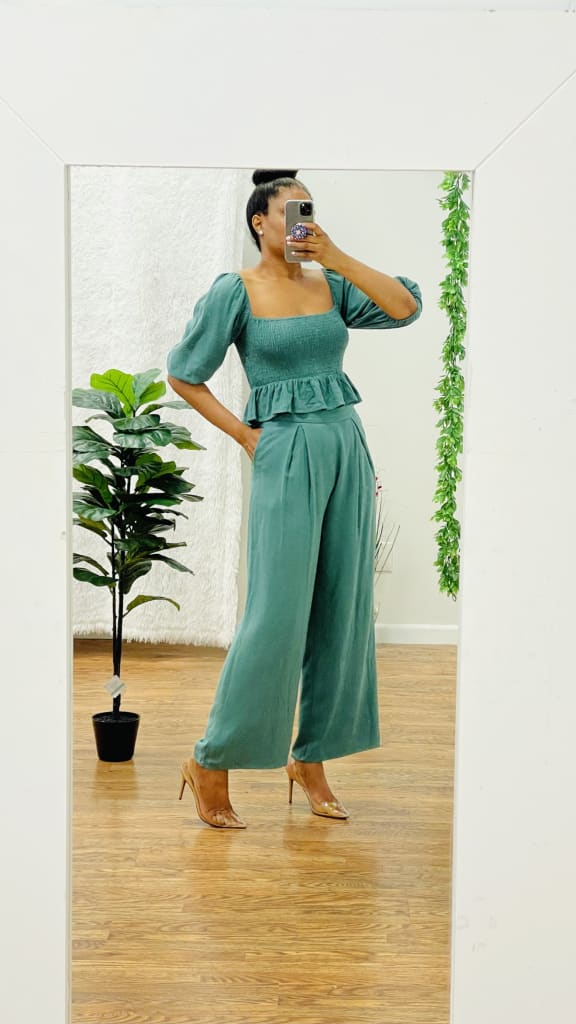 Ali two piece set - Dark green / M