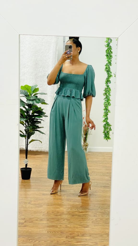 Ali two piece set - Dark green / S