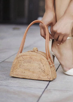 Joanna Straw bag - Brown