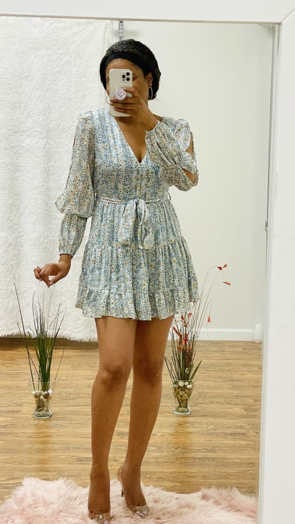 June open sleeves Mini dress