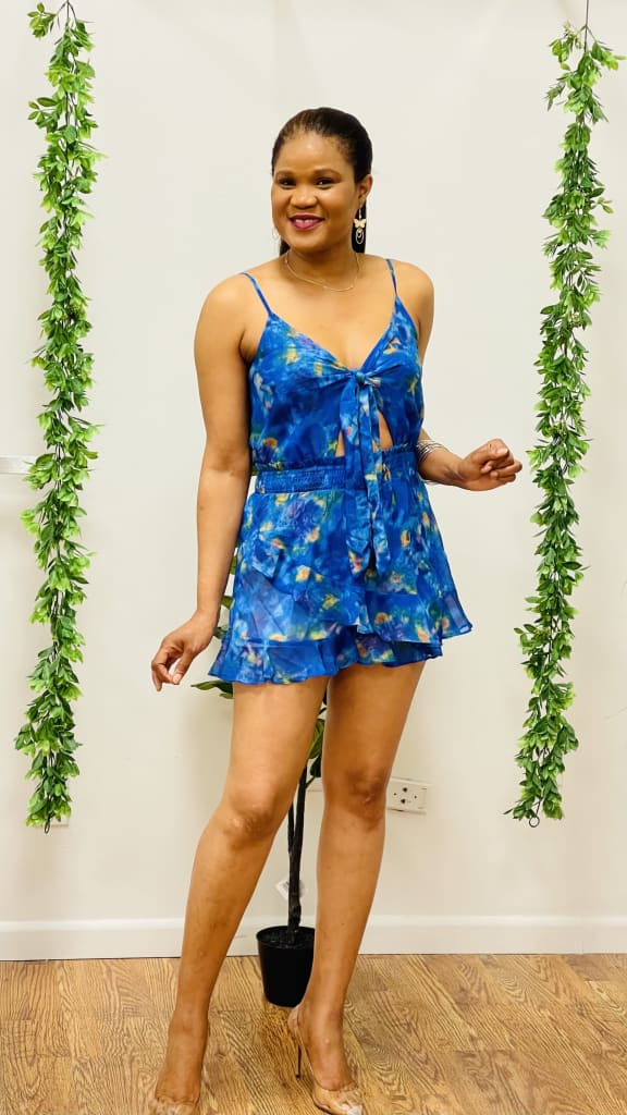 Rianna printed romper