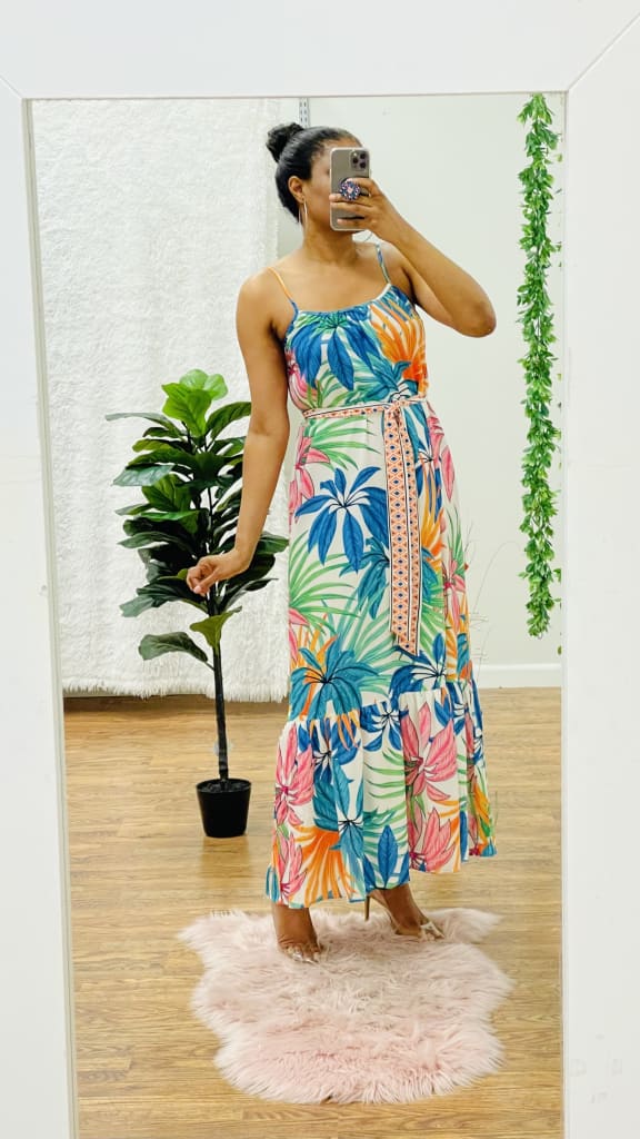 Sisi printed maxi dress