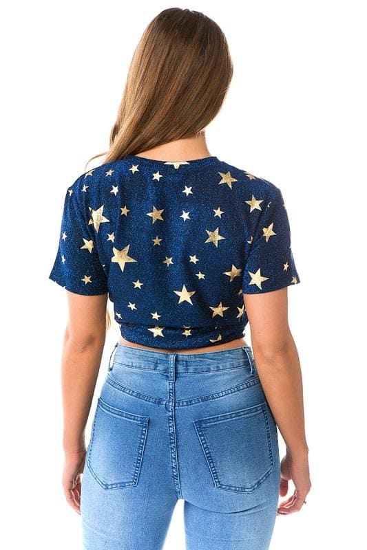 Star round neckline Tee