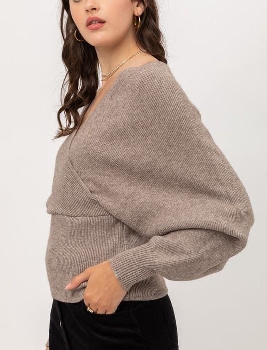 Wendy wrap sweater top